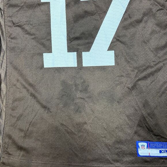 Cleveland Browns Jersey Mens Extra Large Brown Edwards #17 Reebok NFL Vintage - Picture 6 of 10